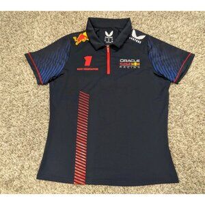 Castore Honda Red Bull Racing 1/4 Zip Polo Shirt Women's US 8 EUR 40 Oracle